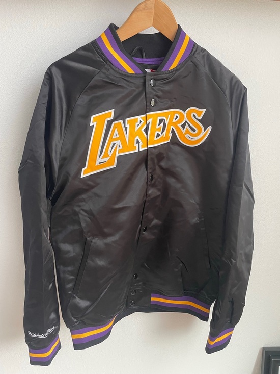 Mitchell & Ness Other - Mitchell & Ness Lakers Black, Purple & Gold Hardwood Classics Jacket